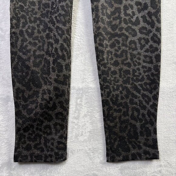 Sanctuary x Anthropologie Runway Shimmer Leggings Pants Women's Small Leopard - Picture 3 of 16
